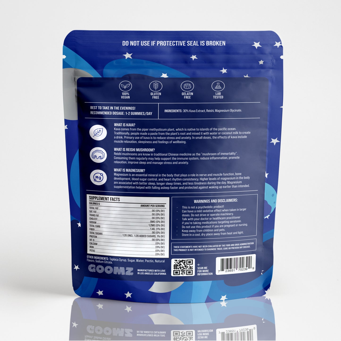 GOOMZ Functional Mushroom Sleep Gummies With Kava & Magnesium