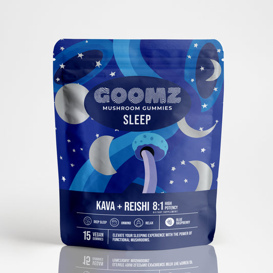 GOOMZ Functional Mushroom Sleep Gummies With Kava & Magnesium