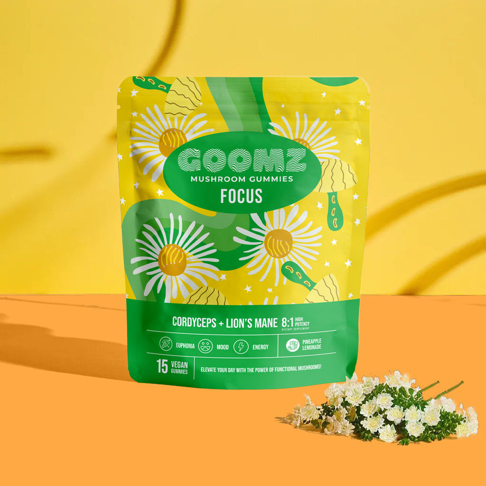 GOOMZ Functional Mushroom Gummies Focus With Lion's Mane and Cordyceps